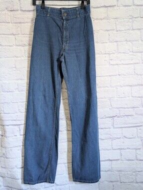 Vintage 70s Levi's Sierra Humps and Saddlery Jeans 27 Denim Blue High Waist